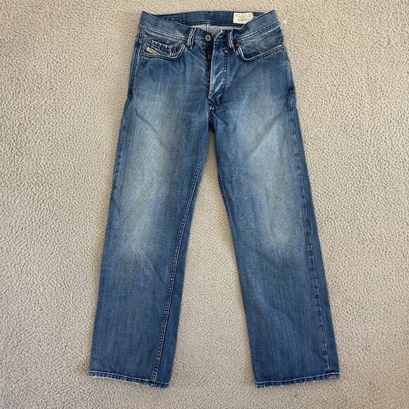 Diesel Quratt Jeans Ligth Wash Denim Button Fly Made In Italy - Picture 15 of 16